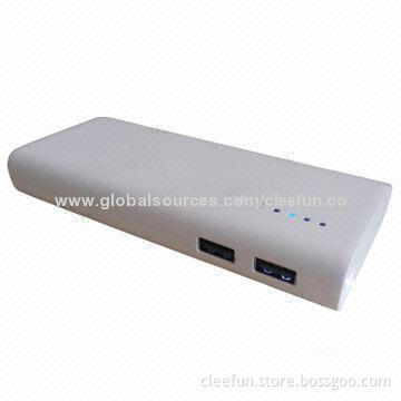 2014 newest power bank with 4 indicators for showing power, maximum capacity of 13,000mAh